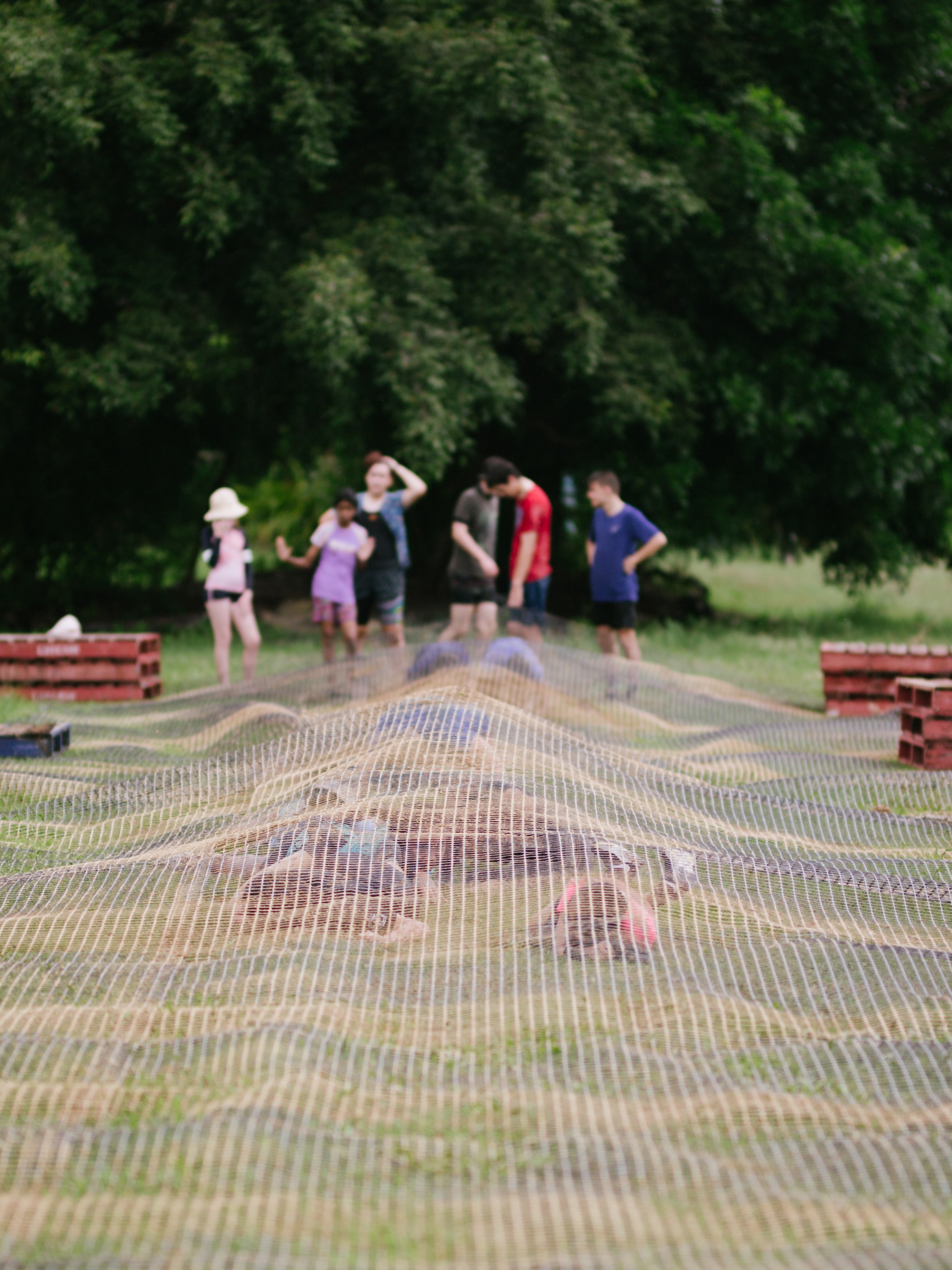 group of kids playing in the park